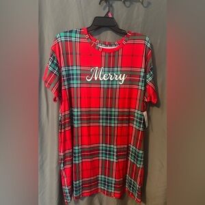 NWT Joyspun Plaid "Merry" Sleep Shirt Pajama
Size 2X/3X